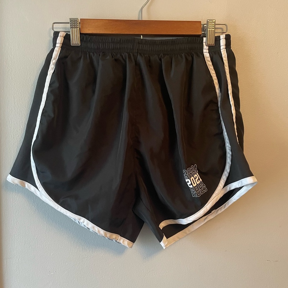 Black And White 2021 Graduate Jostens Athletic Shorts. Size M